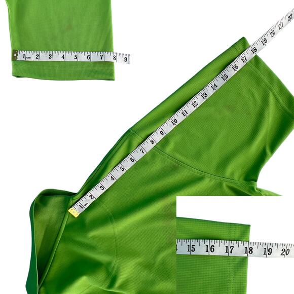 Ultra Club Cool & Dry US Foods 3 Button Polo Tee Shirt Top Medium Solid Green - Picture 15 of 15